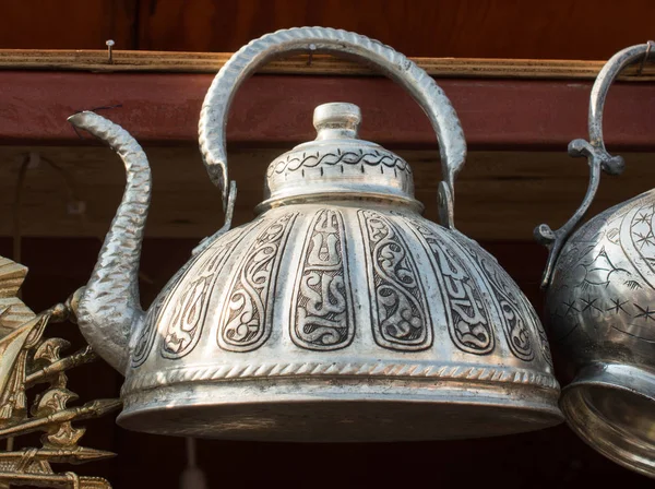 Turecká Konvice Čaj Tradičním Stylu — Stock fotografie