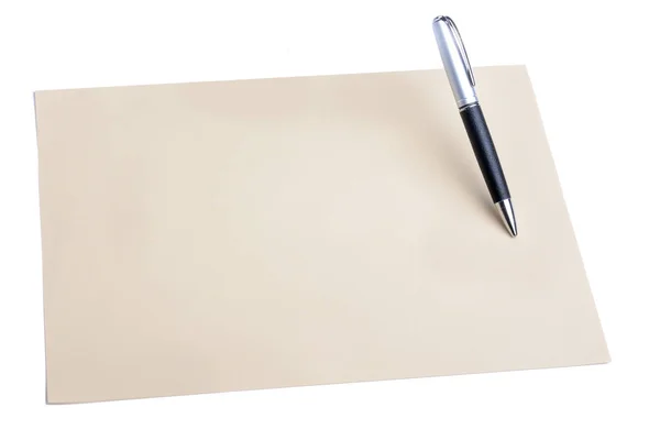 Pero Obyčejný Barevný Papír Izolovaném Pozadí — Stock fotografie