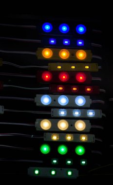 Belli bir tipte Noel ışıkları ve parti ışıkları.