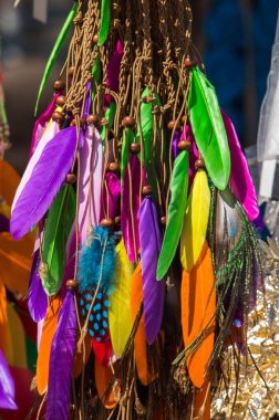 Yumuşak, güzel kuş tüyü ve deseni