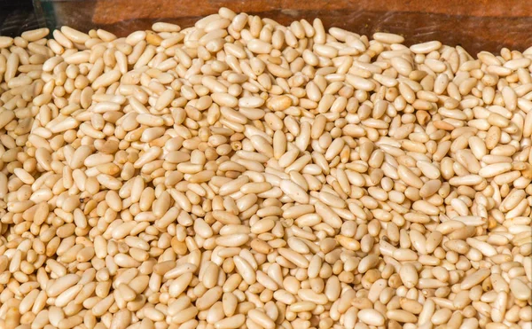 Manzarada binlerce kabuksuz çam çekirdeği var.