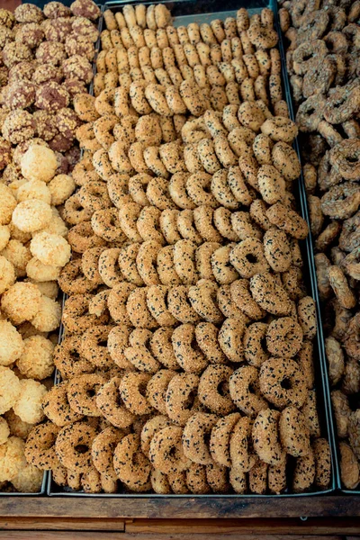 Estilo Turco Galletas Recién Hechas Como Aperitivo Vista — Foto de Stock