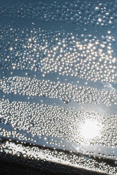 Sfondo Coperto Gocce Acqua Primo Piano — Foto Stock