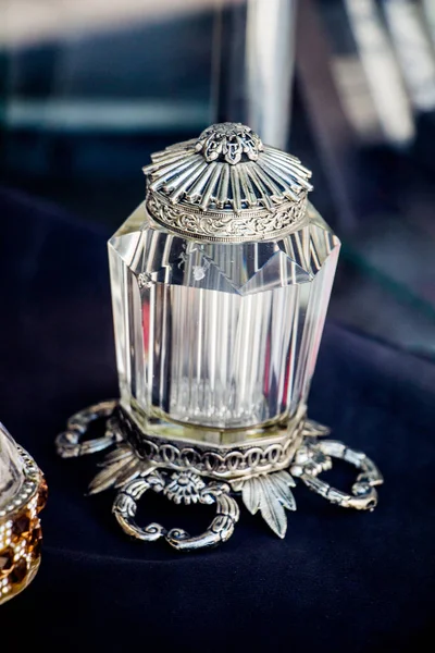 Diamante Transparente Objeto Decorativo Exibição — Fotografia de Stock