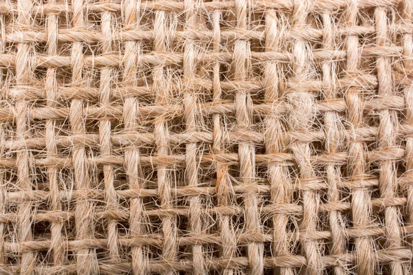 Zblízka Hnědá Texturu Plátna Textilie Jako Pozadí — Stock fotografie