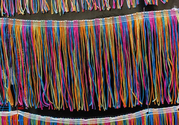 Montones Cuerdas Trenzadas Colores Vista — Foto de Stock