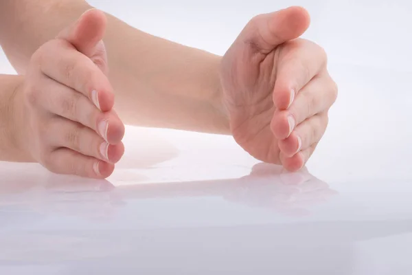 Hands Showing Size Something — Stock Photo, Image