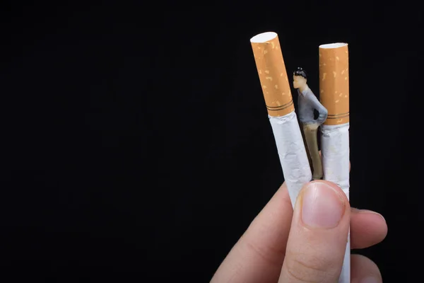 Cartaz Dia Sem Tabaco Mundial Para Dizer Conceito Não Fumar — Fotografia de Stock