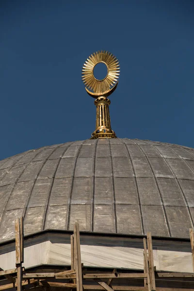 Vista Exterior Cúpula Arquitectura Otomana Estambul Turquía — Foto de Stock