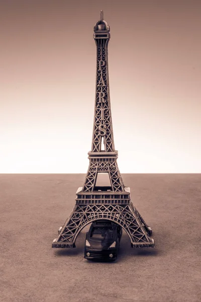 Set Little Model Eiffel Towers — Stock Photo, Image