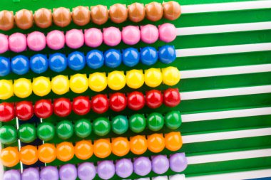 Beyaz arkaplanda renk abaküsü