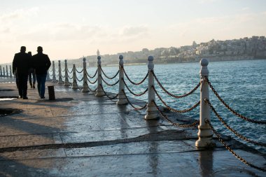 İstanbul 'un Anadolu kıyılarından İstanbul' un Boğaz manzarası