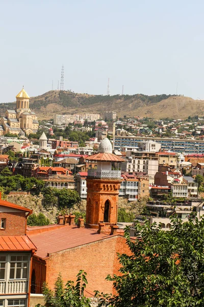 Gyönyörű Kilátás Nyílik Tbiliszi Grúzia — Stock Fotó