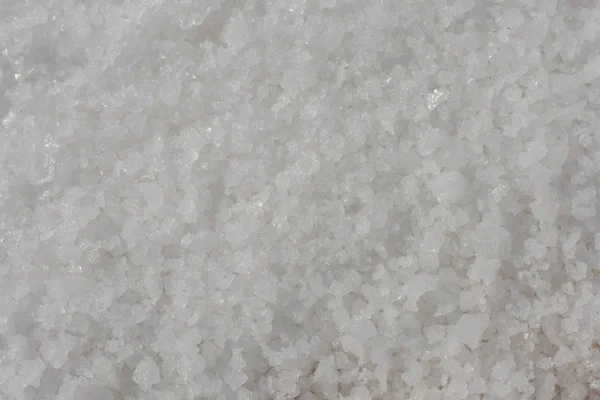 Gemahlenes Weißes Salz Als Hintergrund Blick — Stockfoto