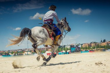 Türk erkeği ve binicisi etnik kıyafet örnekleri