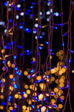 Belli bir tipte Noel ışıkları ve parti ışıkları.