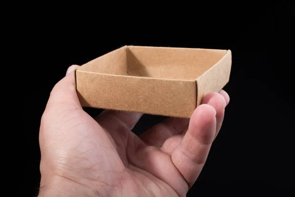 Gift Box Made Cardboard View — Stock Photo, Image