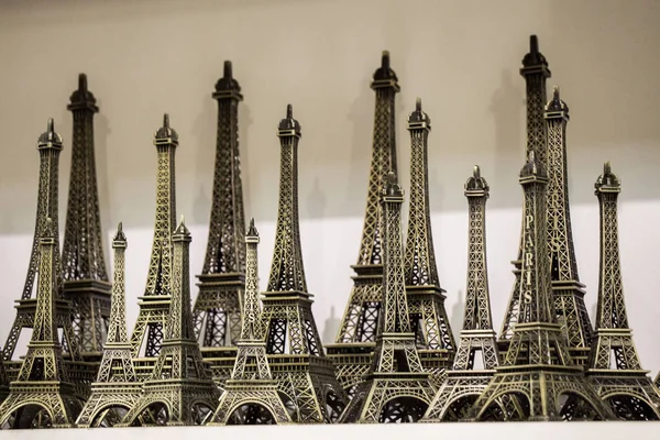 Set of the little model Eiffel Towers