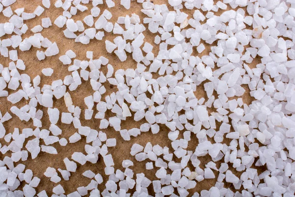 Pequeñas Piedras Blancas Esparcidas Sobre Fondo Madera — Foto de Stock