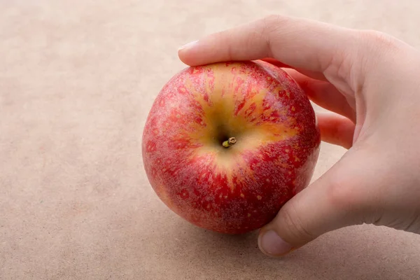 Apple Hand Table — стокове фото