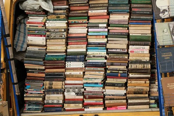 Books Old Times Bazaar Sale — Stock Photo, Image