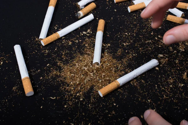 World Tobacco Day Affisch För Att Säga Nej Rökning Koncept — Stockfoto