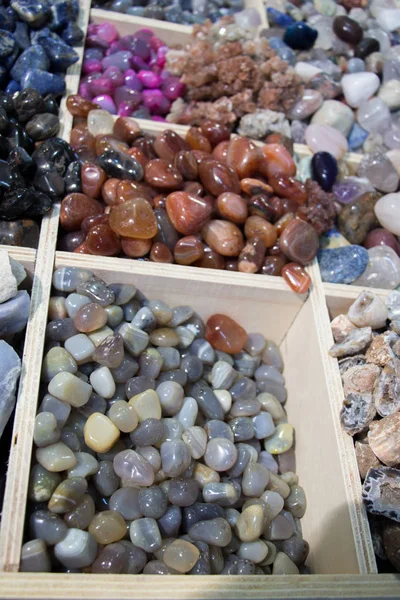 Набор Природных Минеральных Драгоценных Камней Определенного Типа — стоковое фото
