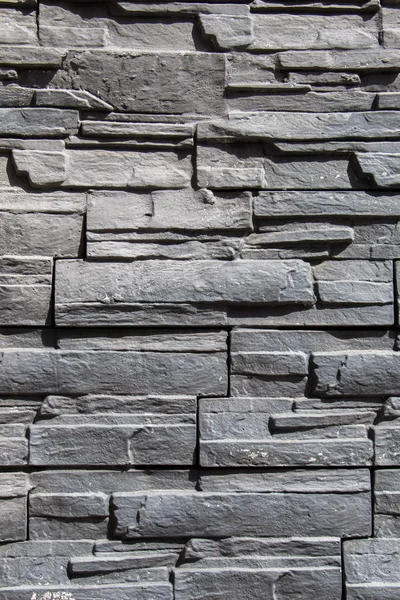 Muur Gemaakt Van Hetzelfde Type Dezelfde Kleur Stenen — Stockfoto
