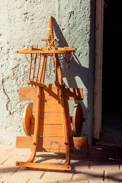 Dřevěný Bullock Košík Tradičního Stylu Turecku — Stock fotografie