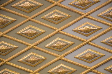 Tahtada geometrik desenli Osmanlı Türk sanatı