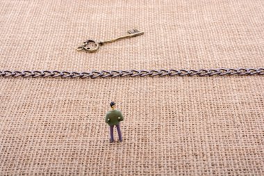 Bir sürü Retro biçimlendirilmiş altın renkli anahtar