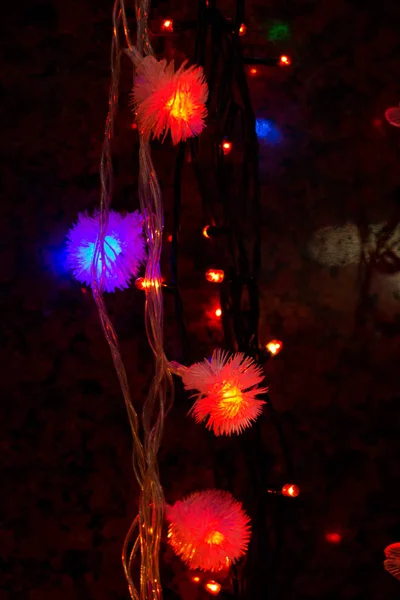 Luces Navidad Luces Fiesta Cierto Tipo —  Fotos de Stock