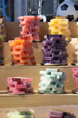 Kokulu el yapımı organik sabun koleksiyonu