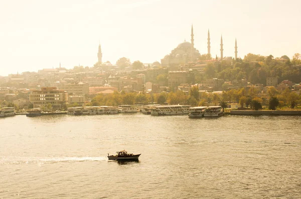 Stanbul City Skyline Voyage Turquie Arrière Plan Vue Panoramique Urbaine — Photo