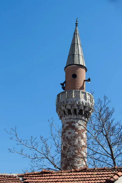 Минарет Мечети Османского Стиля Виду — стоковое фото