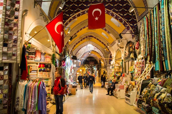 Veduta Dei Negozi Del Grand Bazaar Istanbul — Foto Stock