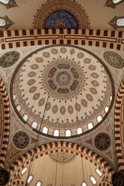 İstanbul, Türkiye 'de Osmanlı mimarisinde kubbenin iç görünümü