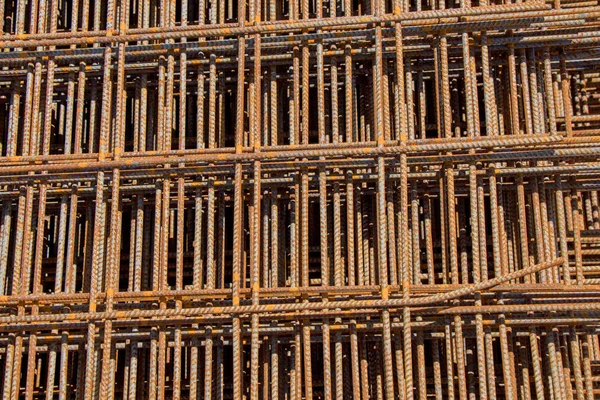 Demir çubuklar inşaat için beton çubukları güçlendirir