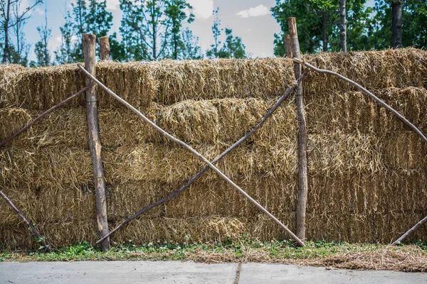 Fardos Heno Aire Libre — Foto de Stock