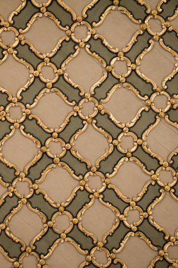 Tahtada geometrik desenli Osmanlı Türk sanatı