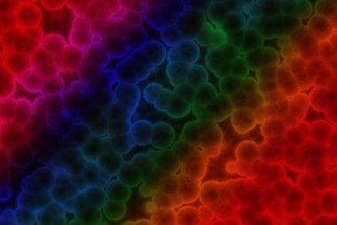 Bakteri hücresinin şekli: cocci, bacilli, spirilla bakteri arka planı