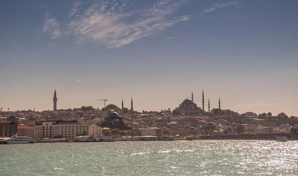 Skyline Della Città Istanbul Viaggi Turchia Sfondo Vista Panoramica Urbana — Foto Stock