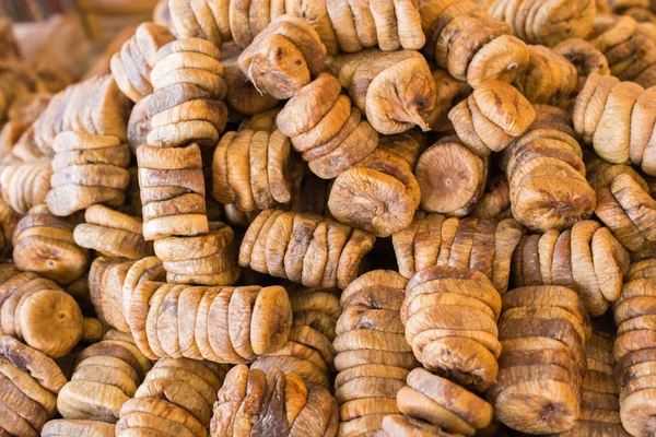 Dry fig fruit in the market in view