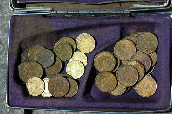 Old metal coin collectiions  from Tbilisi Georgia