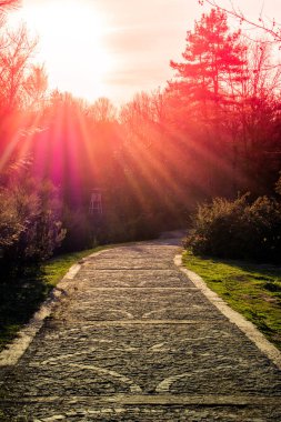 Görünüşte yürümek için yürüyüş yolu