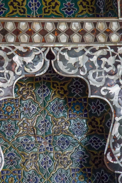 Exemple Art Ottoman Des Incrustations Nacre — Photo