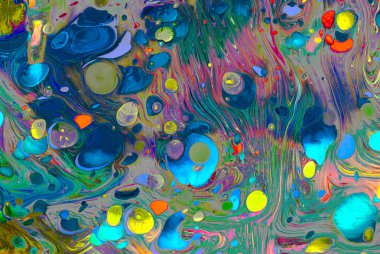 Soyut grunge sanat arkaplan dokusu renkli boya çıkıntıları ile