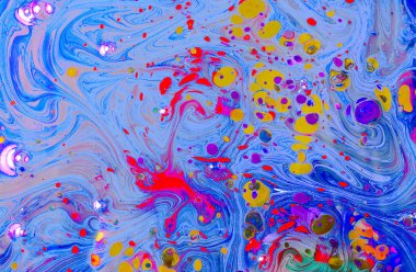 Soyut grunge sanat arkaplan dokusu renkli boya çıkıntıları ile