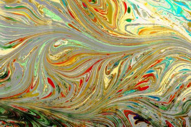 Soyut grunge sanat arkaplan dokusu renkli boya çıkıntıları ile