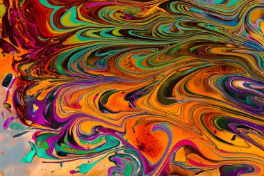 Soyut grunge sanat arkaplan dokusu renkli boya çıkıntıları ile